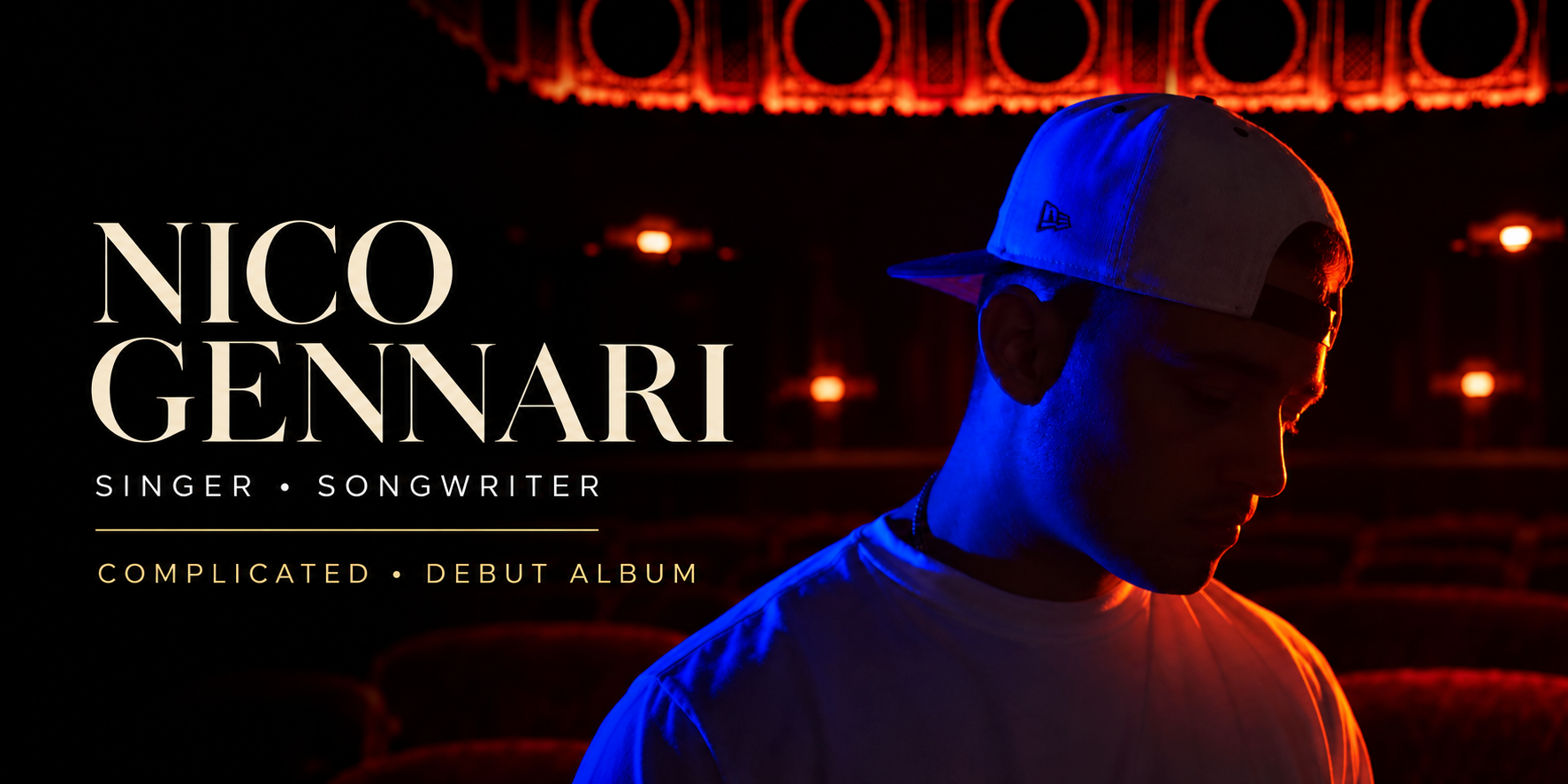 Nico Gennari — singer-songwriter — Complicated debut album